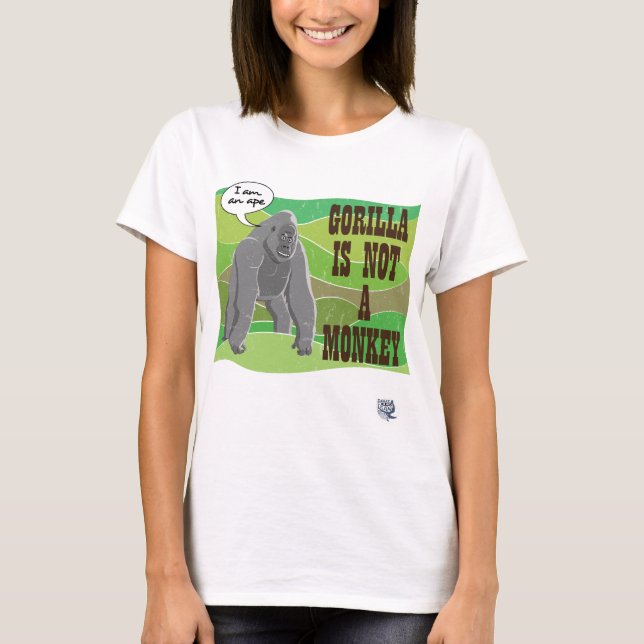 Camiseta Gorilla não é um macaco (Frente)