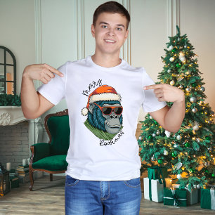 Camiseta Gorilla Natal Camiseta-Feliz-X-Mas
