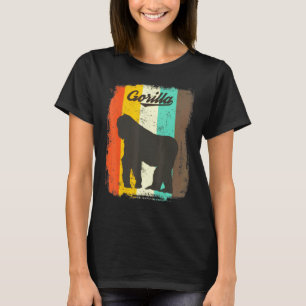 Camiseta Gorilla Retro 70s Vintage Cute Animal