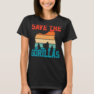 Camiseta Gorilla Save The Gorillas RainForest
