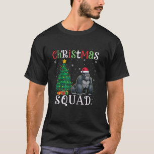 Camiseta Gorilla Squad Boys Meninas Crianças Árvore De Nata