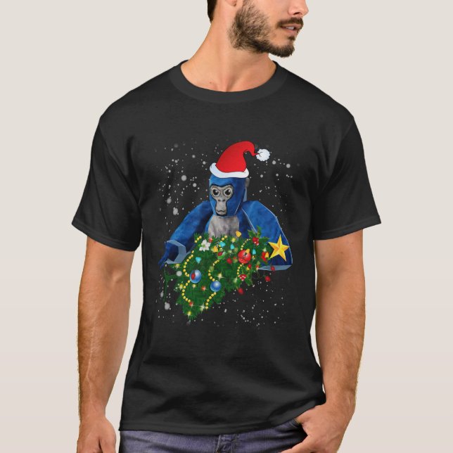 Camiseta Gorilla Tag Natal Divertido  (Frente)