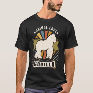 Camiseta Gorilla Vintage Classic Retro Animal