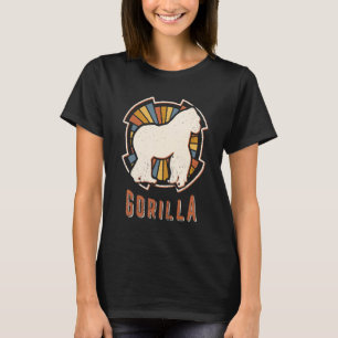 Camiseta Gorilla Vintage Retro Animal Love Clássico