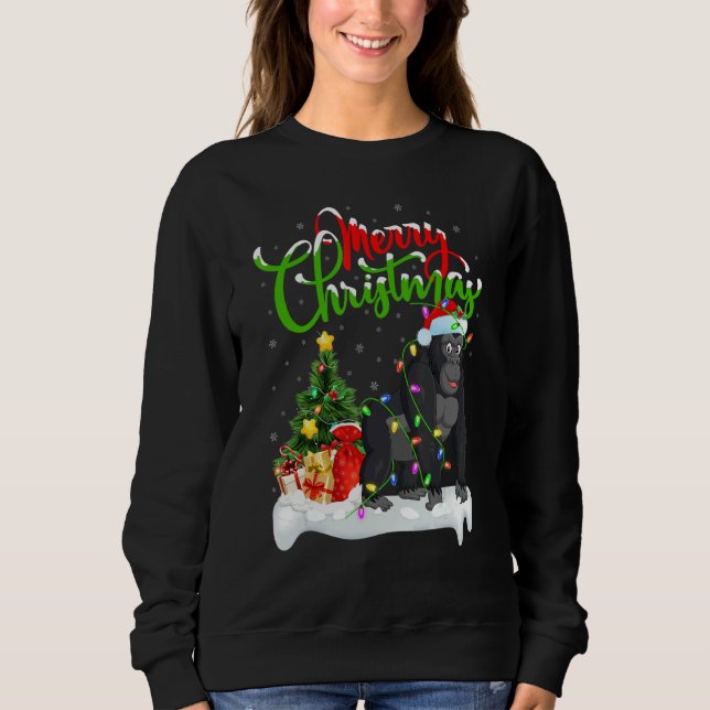 Camiseta Gorilla   Xmas Decorations Santa Gorilla Christmas (Frente)