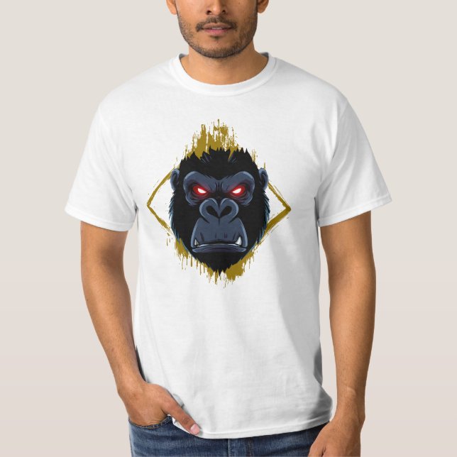 Camiseta Gorille aux yeux rouges (Frente)