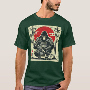 Camiseta Gorinói Samurai Japonês Arte Vintage Guerreiro Hom