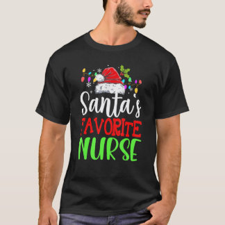 Camiseta Gorjeta Favorita do Papai Noel Natal Chapéu do Pap