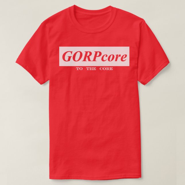 Camiseta gorpcore para o grupo central (Frente do Design)