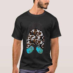 Camiseta Gorra de Beisebol Mom Life Coque Sujo Turquesa e V