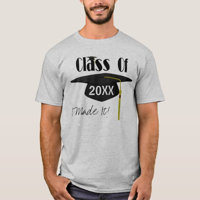 Camiseta Gorra De Formatura E Pingente Eu Consegui Engraçad (Frente)