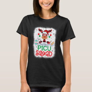 Camiseta Gorra de Papai Noel Xadrez Rena Descolorida Enferm