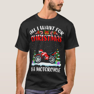 Camiseta Gorro de Papai Noel Engraçado Tudo Que Eu Quero no