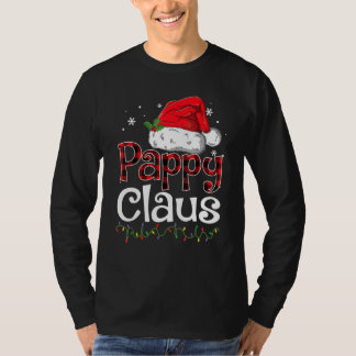 Camiseta Gorro de Papai Noel Pappy Claus Xadrez Vermelho Bu