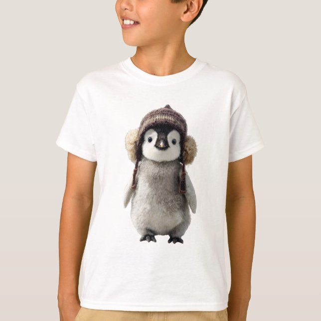 Camiseta Gorro de Trapper de Inverno Adorável para Bebê Pin (Frente)
