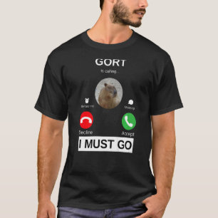 Camiseta Gort está chamando Capybara. Está chamando os puls