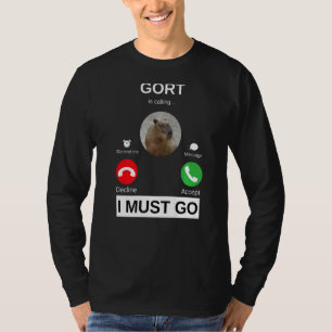Camiseta Gort está chamando Capybara. Está chamando os puls