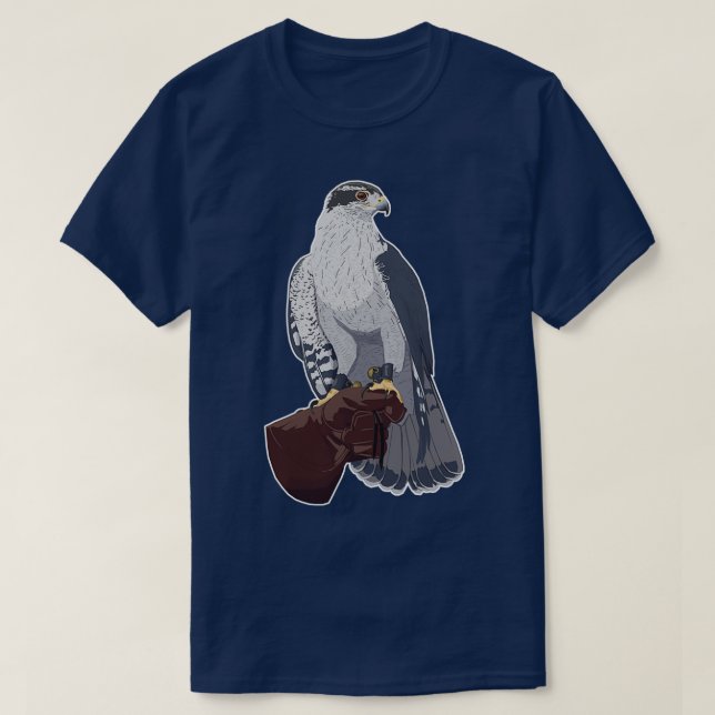 Camiseta Goshawk sobre a Luva 1 (Frente do Design)