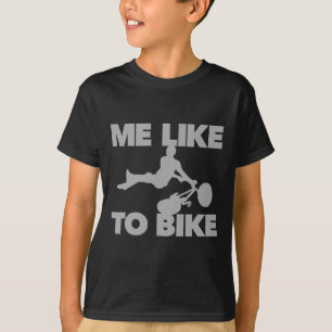 Camiseta Gosta De Andar De Bicicleta Engraçado Mountain Bik