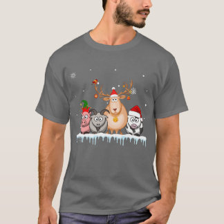 Camiseta Gosta de Natal Luzes Engraçadas Fazenda Natal Anim