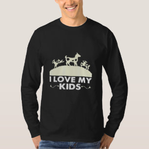 Camiseta Gosta Eu Amo Os Meus Filhos De Bicho