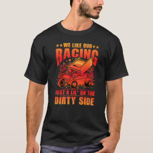 Camiseta Gostamos Da Nossa Corrida Apenas Um Lil Do Lado Su