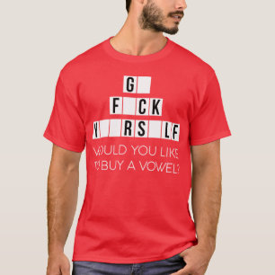 Camiseta Gostaria de Comprar uma Vogal Vá Se Cussing - p