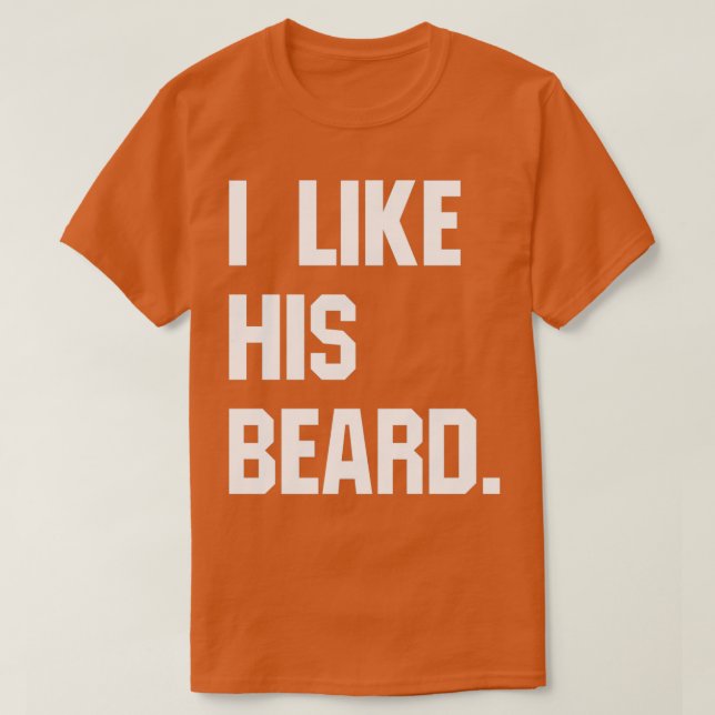 Camiseta Gosto Da Barba Engraçada, Presente 1 (Frente do Design)