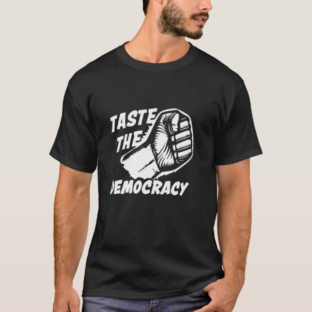 Camiseta gosto da democracia (Frente)