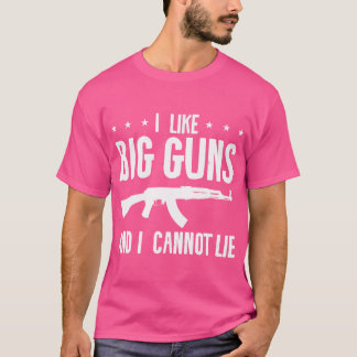 Camiseta Gosto De Armas Grandes E Não Posso Mentir Por Um E