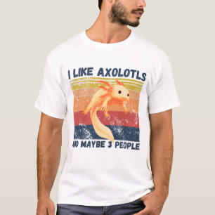 Camiseta Gosto De Axolotls E Talvez De 3 Pessoas