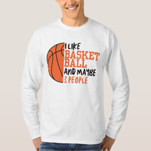 Camiseta Gosto De Basquete E Talvez De Três Pessoas