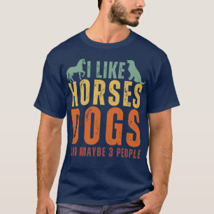 Camiseta Gosto De Cães De Cavalo E Talvez De 3 Pessoas 21