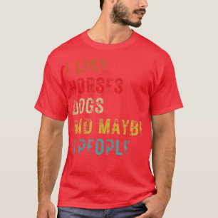 Camiseta Gosto De Cães De Cavalo E Talvez De 3 Pessoas 8
