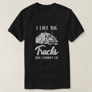 Camiseta Gosto De Caminhões Grandes E Não Posso Mentir Ca