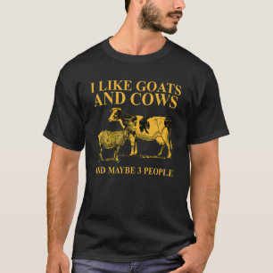 Camiseta Gosto De Caprinos E Vacas E Talvez De 3 Pessoas Pa