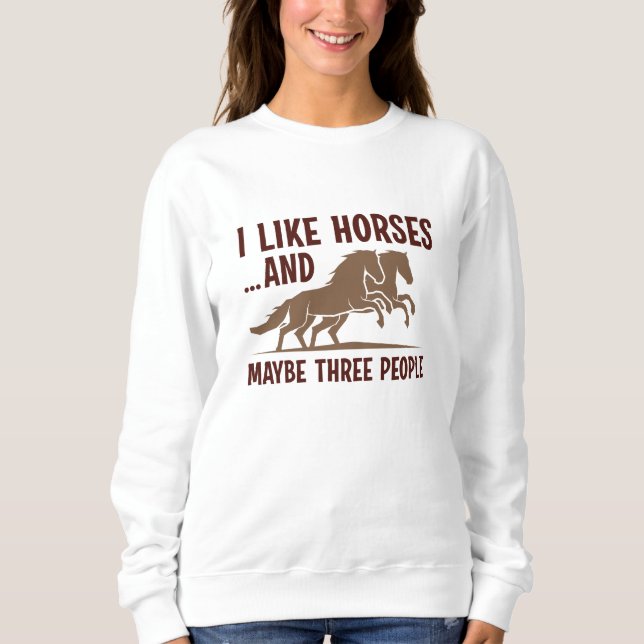 Camiseta Gosto De Cavalos E Talvez De 3 Pessoas (Frente)