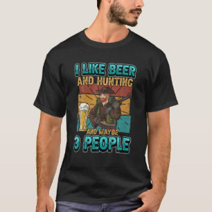 Camiseta Gosto De Cerveja E Caça E Talvez 3 Pessoas Dr.