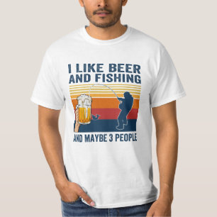 Camiseta Gosto De Cerveja E Pesca