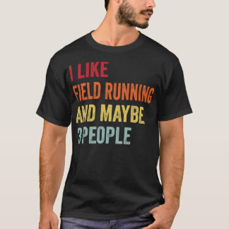 Camiseta Gosto de correr no campo talvez 3 Pessoas