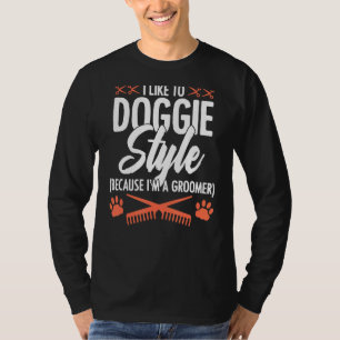 Camiseta Gosto de Estilo de Doggie, porque sou um Pet G