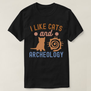 Camiseta Gosto de Gatos e Arqueologia, Arqueologia