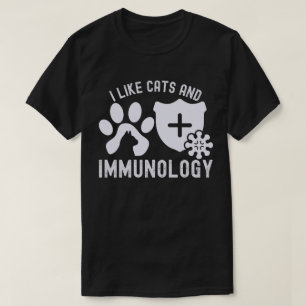 Camiseta Gosto de Gatos e Imunologia