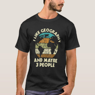 Camiseta Gosto De Geografia E Talvez De Três Mães Geográ