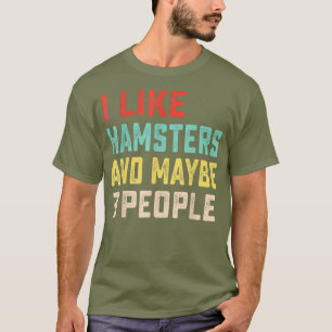 Camiseta Gosto De Hamsters E Talvez De 3 Pessoas