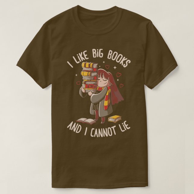 Camiseta Gosto De Livros Grandes (Frente do Design)