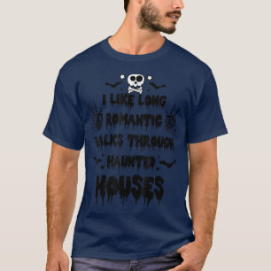 Camiseta Gosto De Longas Caminhadas Românticas Através De C