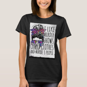 Camiseta Gosto de Programas de Assassinato Comfy e talvez 3