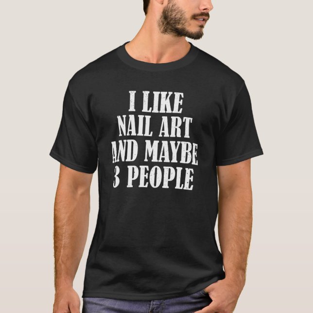 Camiseta Gosto De Unhas E Talvez De 3 Pessoas (Frente)
