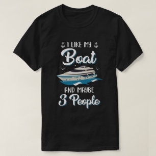 Camiseta Gosto Do Meu Barco E Talvez De Três Pessoas De Fér